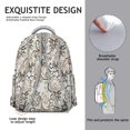 thumbnail image 2 of Rustic Artistic Natural Floral School Backpack, Durable and Scratch-Resistant, Adjustable Shoulder Straps with Earthy Bohemian Style and Vintage Fashion Pattern for Student, 2 of 3