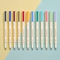 thumbnail image 1 of Writech Arts - Rotulador Con Punta De Pincel, Punta De Fieltro, Tinta A Base De Agua, 12 Colores Pastel Surtidos, Ideal Para Letras, Diarios, Caligrafía (Natural), 1 of 5