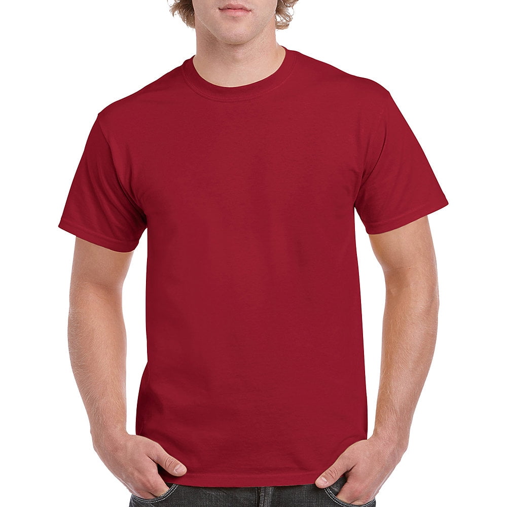 Pack of 12 Gildan Mens Heavy Taped Neck Comfort Jersey T-Shirt