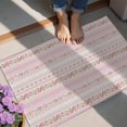 thumbnail image 4 of Pink Floral and Lace Pattern Door Rugs,Washable Non Slip Door Mats Indoor,Decorative Door Mats,Entry Mat Indoor for Entrance,Bedroom,Kitchen,Bathroom,20"x32", 4 of 6