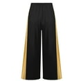 thumbnail image 2 of Hansber Kids Girls Wide-Leg Liturgical Palazzo Pants Celebration of Spirit Praise Dance Pants Baggy Trousers Black 6, 2 of 6