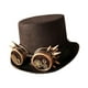 thumbnail image 3 of Fellaptop Hombres Mujeres Steampunk Top Hat para Cosplay Disfraz Halloween Novedad Artículo Gafas de engranaje Salvador Sombrero de copa Steampunk, 3 of 8
