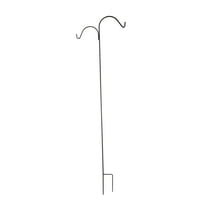 Expert Gardener 84" Black Double Offset Metal Shepherd Hook