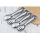 thumbnail image 4 of Serving Tongs 8-Inch Stainless Steel Salad Tongs Fork and Spoon Tongs, Set of 4, 4 of 4