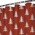 thumbnail image 3 of Red Christmas Tree Pattern Shower Curtain 72"x72" ,Bathroom Decorative Shower Curtains Set with 12 Hooks,Modern Waterproof Washable Shower Curtain, 3 of 6