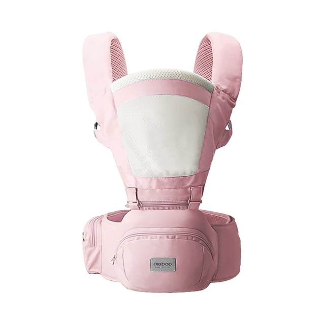 Portabebés transpirable multifuncional con cintura de soporte lumbar para asiento de cadera