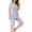Gray, variant on uublik Womens Pajamas Short Sleeve Sleepwear Tops and Capri Pants Pjs Print Pajama Sets