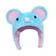 thumbnail image 5 of Gorro de ratón azul de peluche transpirable, bonito gorro de dibujos animados para carnaval y cosplay, 5 of 7