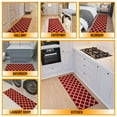 thumbnail image 2 of Ottomanson Non-Slip Hallway Runner Rug 20" x 59" Perfect for High Traffic Areas, Red Trellis, 2 of 13