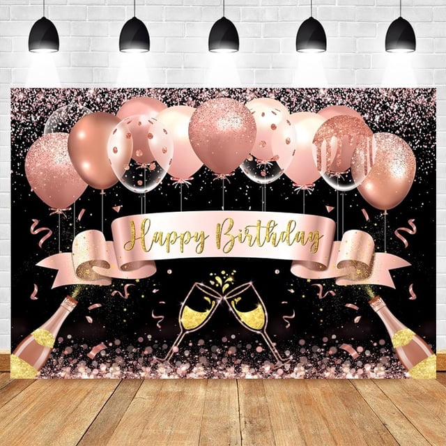 Telón de fondo con purpurina para cumpleaños de adultos, globos, pancarta de fiesta de cumpleaños, decoración para sesión fotográfica, fondo fotográfico para estudio fotográfico