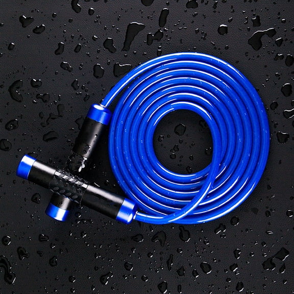 TINKSKY Weighted Jump Ropes Training Jump Rope PVC Blue 1Set for Gym Training