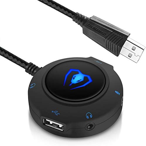 Micolindun External Sound Card USB Hubs 