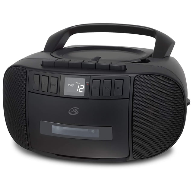 Boombox GPX con reproductor de CD y casetes