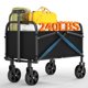 thumbnail image 1 of Yeshouse Carro plegable con ruedas de gran capacidad (108 kg/240 lb), carretilla todoterreno para picnic, acampada al aire libre, jardín, playa y compras de vacaciones, 1 of 7