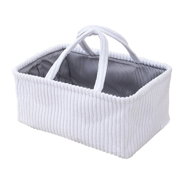 Fabric Storage Basket Foldable for Home Clothing Toys Organization, Durable Collapsible Bin with Handles, Easy Clean Versatile Tote for Living Room Bedroom Closet