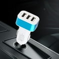 USB 3-port Aluminum Car Charger 2.1A Multifunctional Car Charger ...