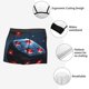 thumbnail image 3 of Fotbe Cosmic Red Sparkle Dice Calzoncillos Tipo Boxer con Bolsa de Soporte Total para Hombre, X-Temp Fresco, Transpirable y de Secado Rápido-Large, 3 of 5