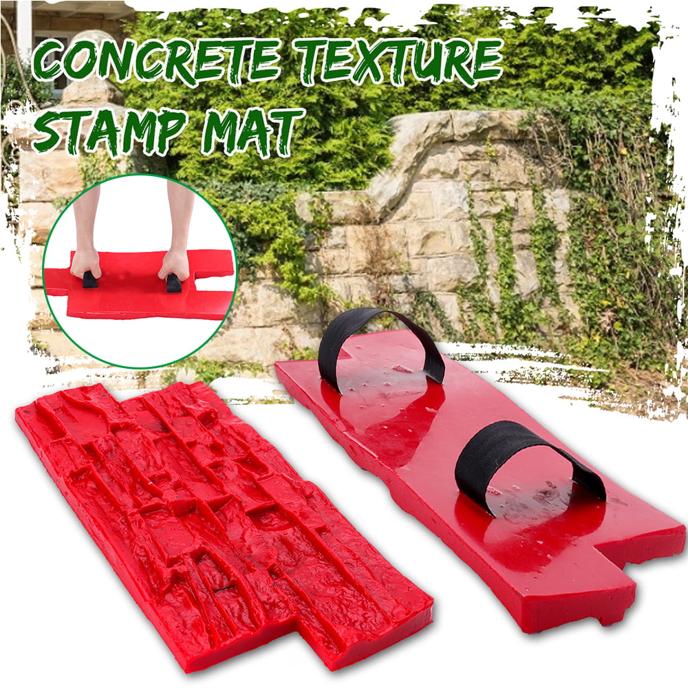 Concrete texture stamp mat POLYURETHANE for printing on cement Mat Stone Flower 