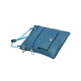 thumbnail image 5 of Soft Leather Purse Organizer Shoulder Bag 4 Pocket Micro Handbag Travel Wallet, 5 of 5