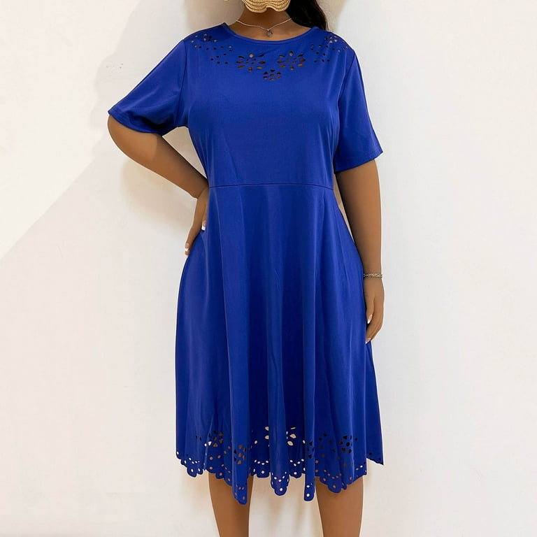 Fashion Solid Hollow Hanging Neck Shift Dress Fashion Solid Hollow Hanging Neck Shift Dress