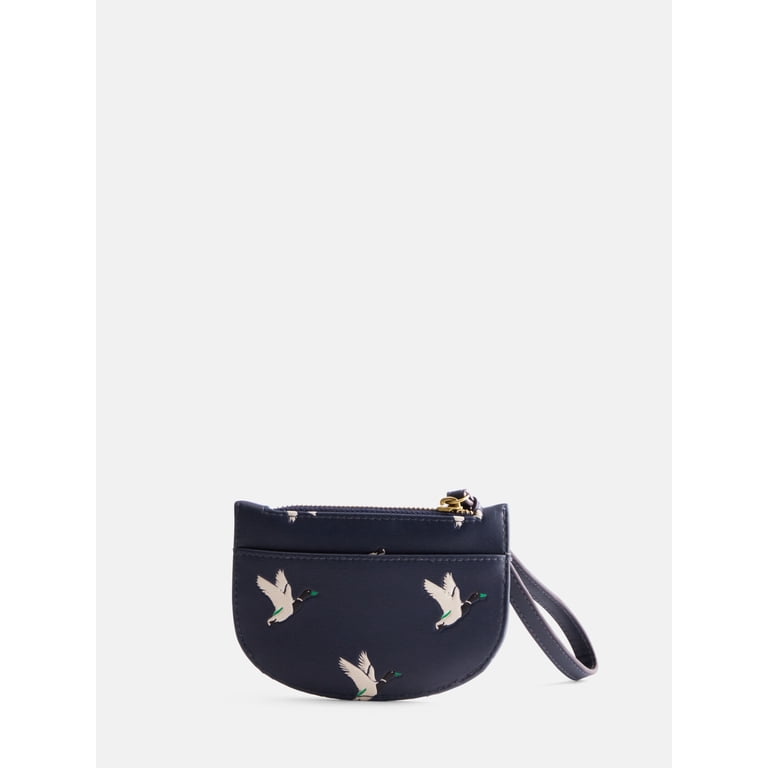 Free Assembly Women's Wristlet Wallet, Navy Duck Print photo 3
