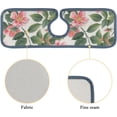 thumbnail image 5 of SKYSONIC Faucet Absorbent Mat 3 Pcs Watercolor Flowers Leaves Kitchen Faucet Splash Catcher Washable Counter Drying Pads Behind Faucet for Kitchen Bathroom, 5 of 7