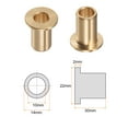 thumbnail image 2 of Flange Bearing Sleeve 10mm x 14mm x 30mm Bronze Self Lubricating Bushings Sleeve Bearing, 2 Pieces, 2 of 5
