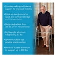 thumbnail image 2 of Carex Aluminium Lightweight Dual-Button Folding Walker for Seniors, 300 lb Weight Capacity, 2 of 7