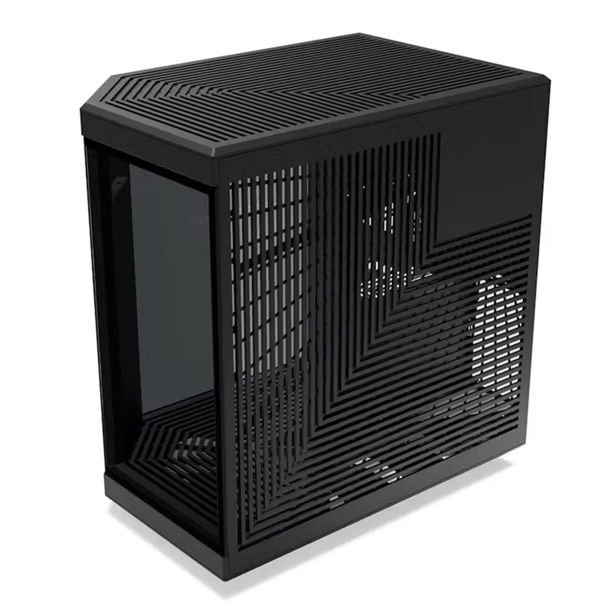 HYTE Y70 Touch Infinite Dual Chamber ATX Mid Tower Modern Aesthetic Case With Integrated 2.5K LCD Touchscreen, Pitch Black