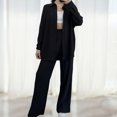 thumbnail image 3 of Conjunto de 2 piezas a juego para mujer, camisa de manga larga y pantalón, ropa deportiva diaria Hugtrwg Para estrenar, 3 of 7