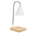 thumbnail image 3 of Lámpara Calentador de Velas, Vela Aromática decorativa sin humo regulable, Luz de fusión de cera con base de madera para dormitorio y oficina, 3 of 7