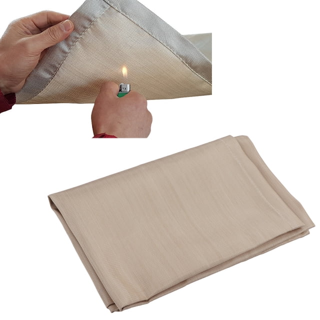 Fireproof Mat Fiberglass High Temperature Resistant Mat Outdoor BBQ Pit Mat for Camping