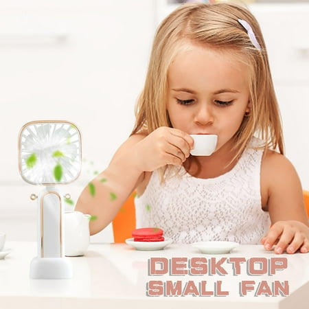 

Mittory Handheld Fan USB Rechargeable Hanging Neck Small Electric Fan Mini Desktop Portable Electric Fan