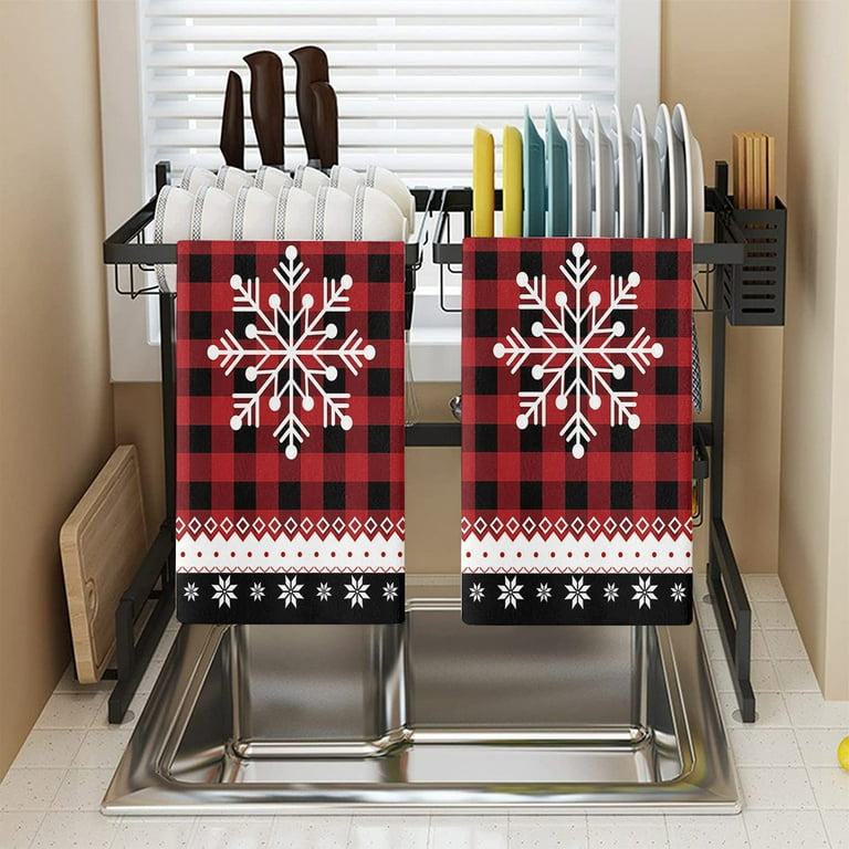 D-GROEE Christmas Kitchen Towels, Christmas Dish Towels and