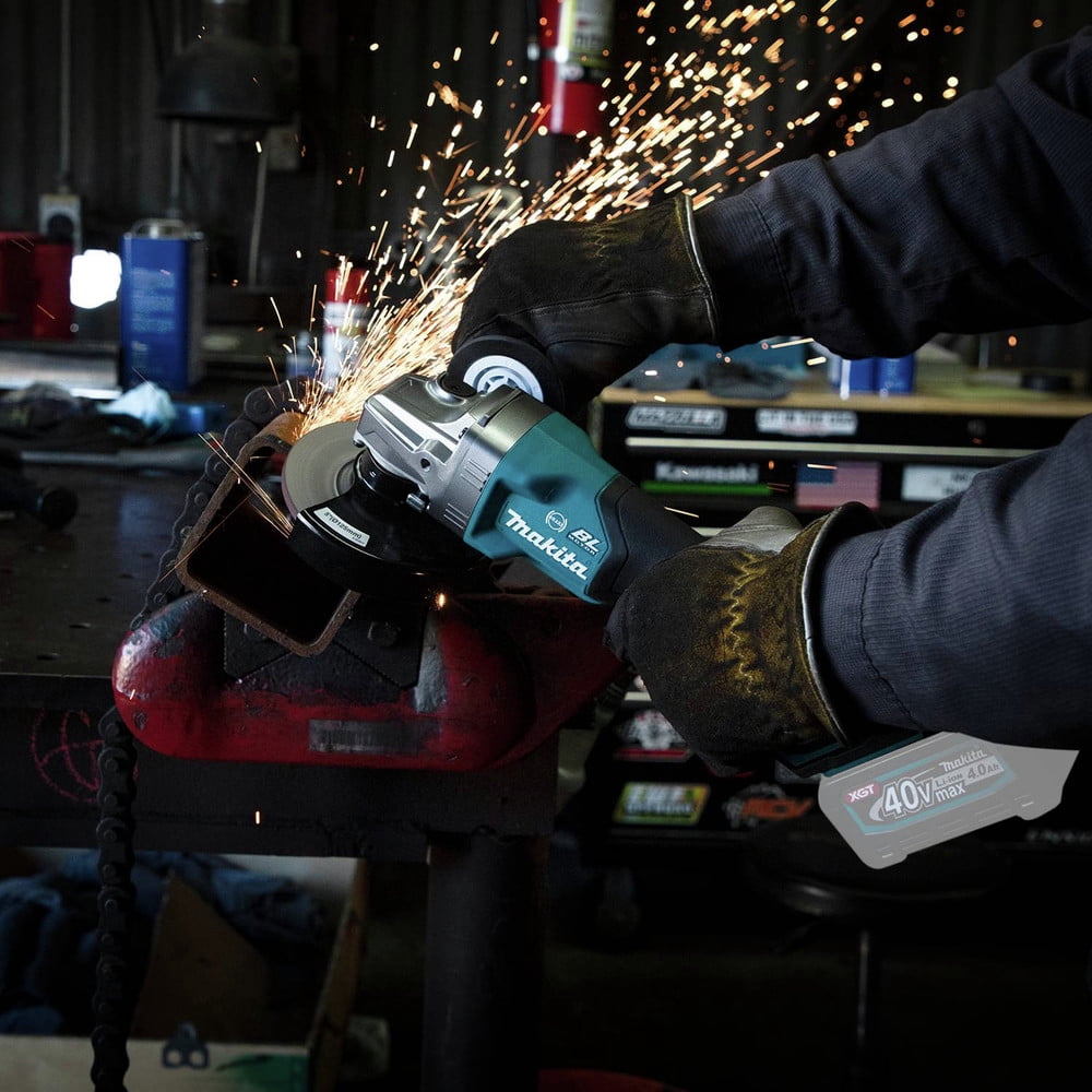 Makita GAG06Z 40V Max XGT Brushless Lithium-Ion 4-1/2 in./5 in. Cordless Paddle Switch Angle Grinder with Electric Brake and AWS (Tool Only)
