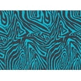 thumbnail image 2 of Zelouf Zebra Print With Glitter On Silky Knit  , Sewing, DIY, Crafts Fabric by the Yard, Teal/black, 10 Yard, 2 of 2