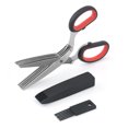 thumbnail image 1 of Herb Scissors Set,Multipurpose Herbs Shears,Cool Kitchen Gadgets with Cover Comb Cleaning Brush,Cutting Mincer Chopper Gilantro, Vegetables,Basil, 1 of 5