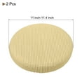 thumbnail image 2 of Fundas de taburete redondo de 2 piezas, fundas de silla redonda Diámetro 12-14", cojines de asiento de silla redonda Beige, 2 of 6