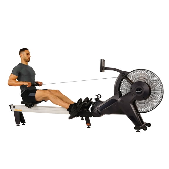 Asuna Ventus Rowing Machine with Air and Magnetic Resistance, High Weight Capacity, Performance Monitor and Aluminum Slide Rail