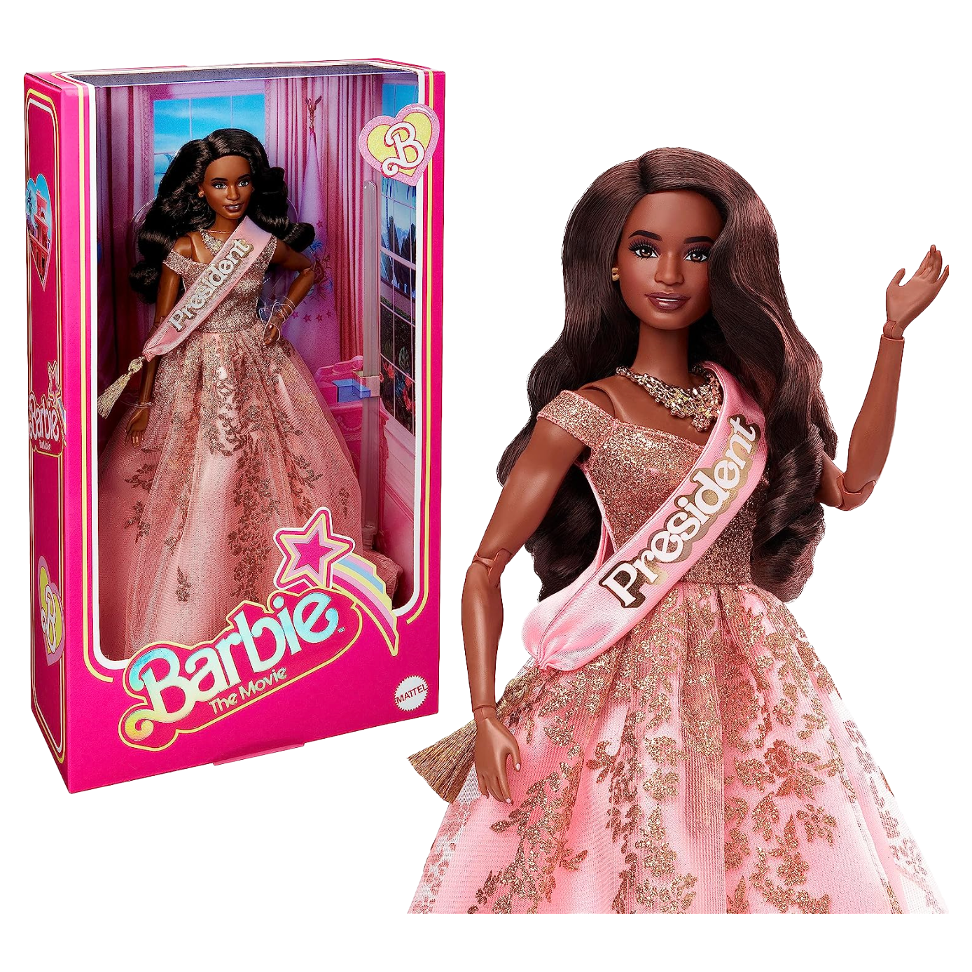 Barbies Signature Pink Collection Doll, Silkstone Barbies high quality Doll in Tulle Gown