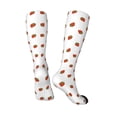 thumbnail image 4 of Daiia Sports Socks Hand Drawn Strawberry Printed Novelty Crew Socks for Men Women Knee High Socks Cotton Socks Soft & Breathable Support Unisex Socks, 4 of 9