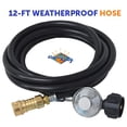 thumbnail image 3 of Flame King 12ft Propane Quick Connect Hose for 20LB Tanks for Flame King Mr Buddy Heaters, 3 of 7
