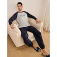 thumbnail image 5 of Ensemble de Pyjama à Manches Raglan Graphique pour Hommes, 5 of 5