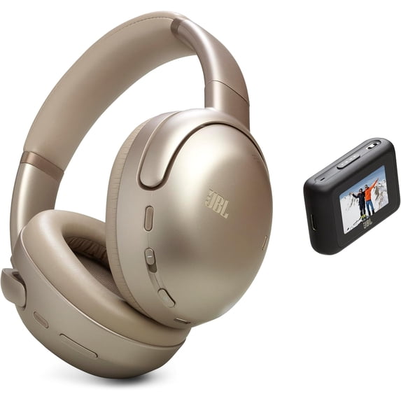 JBL Tour One M3 Smart Tx - Wireless over-ear Noise Cancelling headphones with Smart Transmitter, Hi-Res Audio (3.5mm or USB-C), Spatial 360 sound with Head Tracking & 70Hrs of Playback (Mocha)