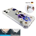 thumbnail image 2 of Purple Flower For iPhone 11 PRO Case TPU Clear Soft & Flexible Ultra-Thin Shockproof Anti-Scratch Transparent Bumper Slim Lightweight Protective Cover for iPhone 11 PRO 5.8 Inch 2019 Women Girls, 2 of 4
