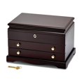 thumbnail image 4 of FB Jewels Mahogany Matte Finish Poplar Veneer 2-drawer Jewelry Box, 4 of 4