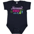 thumbnail image 3 of Inktastic Mermaid Vibes with Tail and Seashell Girls Baby Bodysuit, 3 of 5