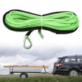 thumbnail image 6 of jiaping Synthetic Winch Rope 1/4 inch x 49 Feet Heavy Duty 7700lbs Tow Rope Winch Cable Green, 6 of 9