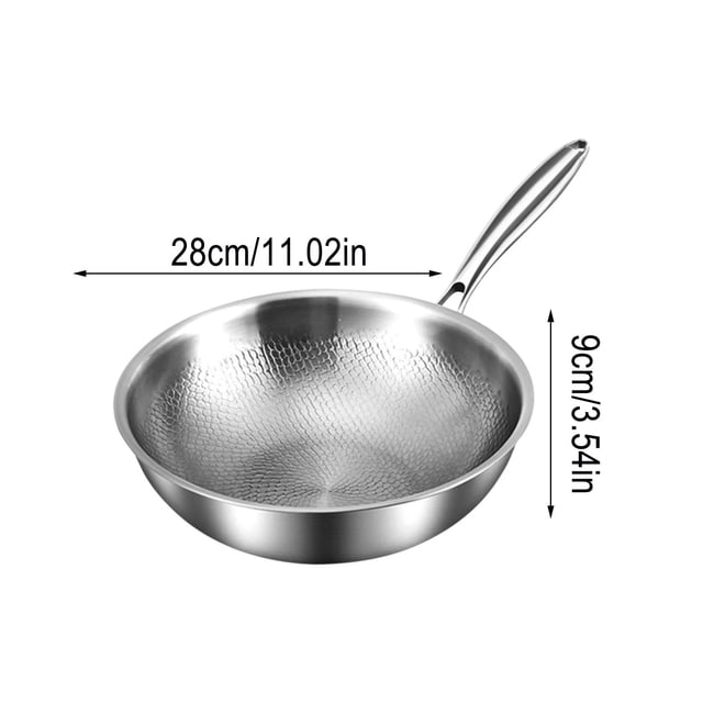 Kitchen Gadgets Titanium Wok Titanium Frying Pan Non-Coating Non-Stick Frying Pan Scale Hammered Titanium Frying Pan Household Frying Pan Induction Cooker Use