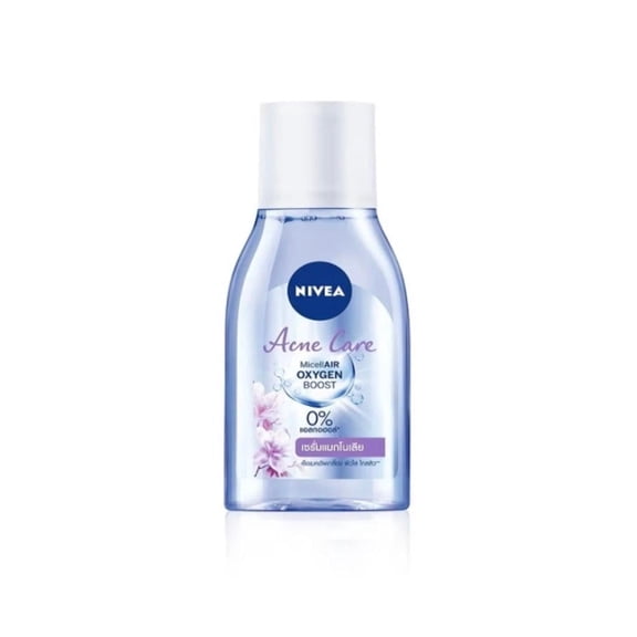 Nivea Micellair Oxygen Boost Acne Care Cleansing Water Makeup Remover Waterproof With Magnolia Bark Extract, 125ml